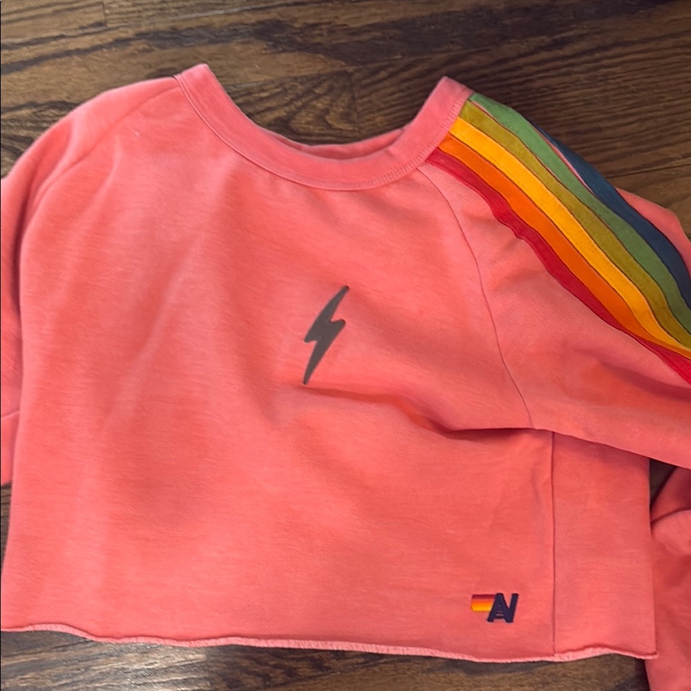 Aviator nation crop crewneck